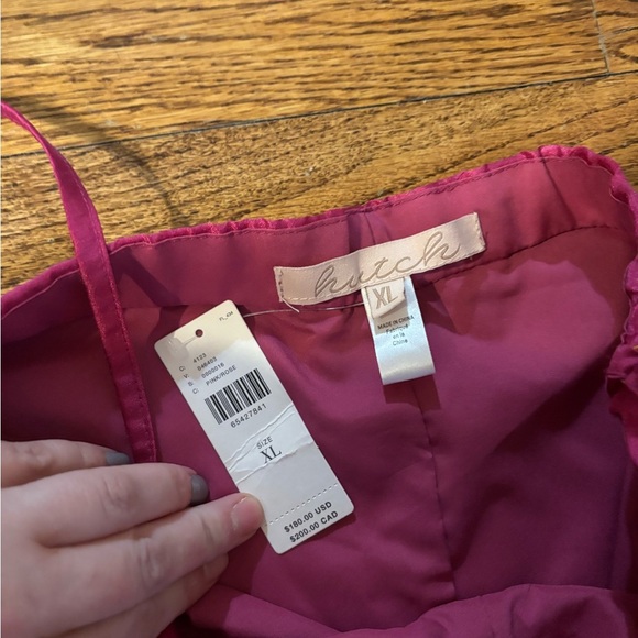NWT, Anthropologie, Hutch Bow Front Jumpsuit in Pink - Picture 7 of 8